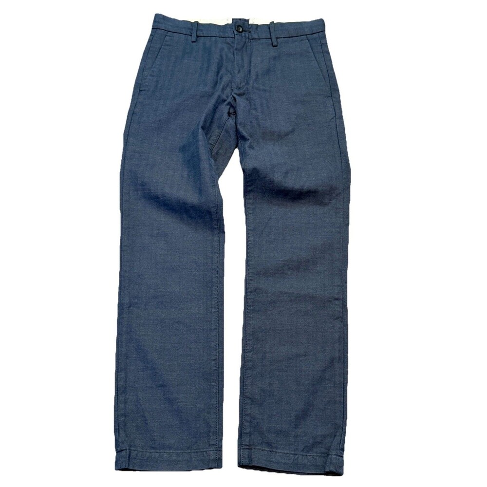 Levi Pants Men 33x30 Blue Wool Blend Flat Front Dress Slacks